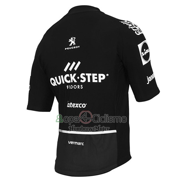 Quick Step Floor Ropa Ciclismo Culotte Corto 2017 Mangas Cortas Quick Step Floors Negro